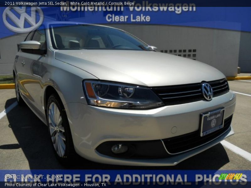 White Gold Metallic / Cornsilk Beige 2011 Volkswagen Jetta SEL Sedan