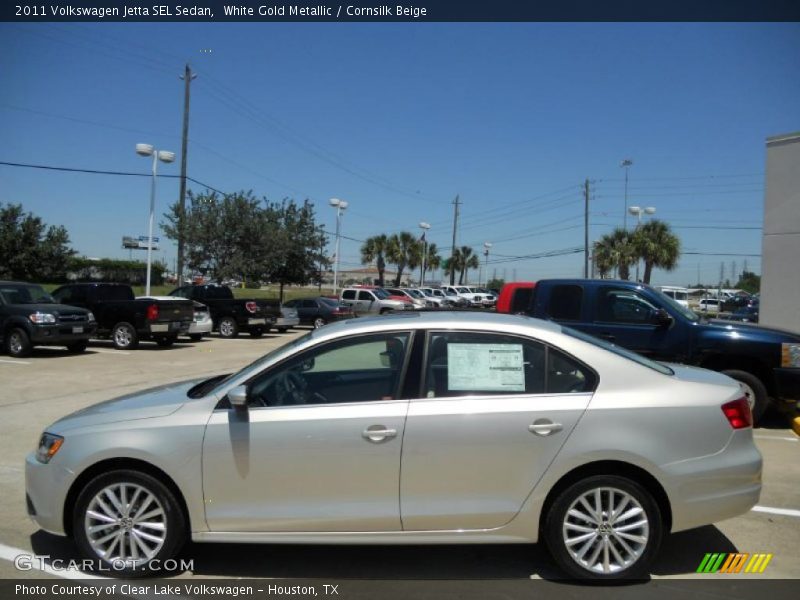 White Gold Metallic / Cornsilk Beige 2011 Volkswagen Jetta SEL Sedan