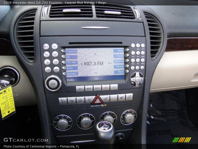 Controls of 2008 SLK 280 Roadster