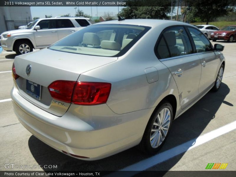 White Gold Metallic / Cornsilk Beige 2011 Volkswagen Jetta SEL Sedan