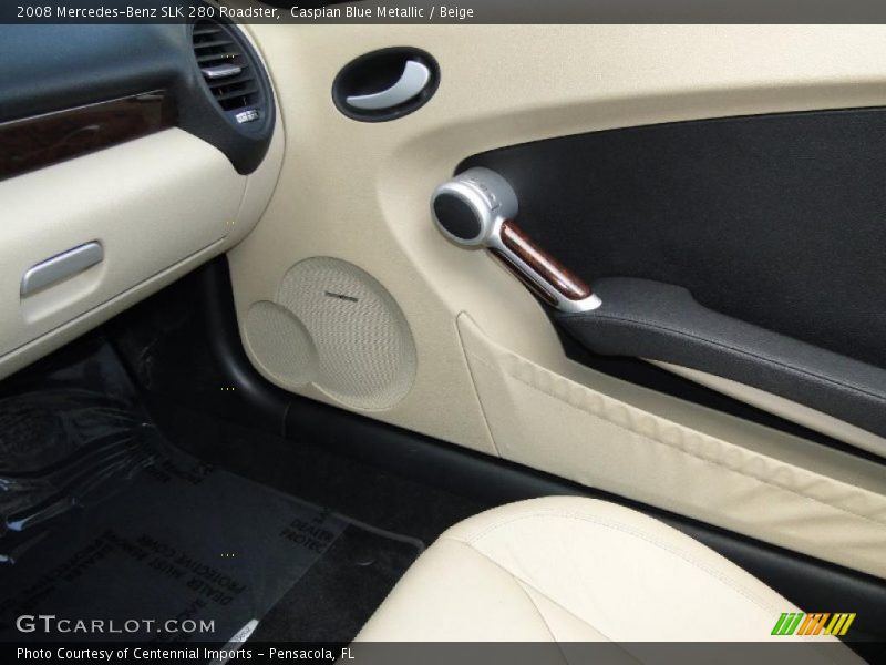 Caspian Blue Metallic / Beige 2008 Mercedes-Benz SLK 280 Roadster