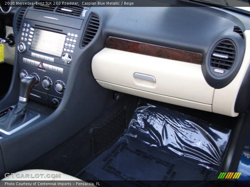 Caspian Blue Metallic / Beige 2008 Mercedes-Benz SLK 280 Roadster