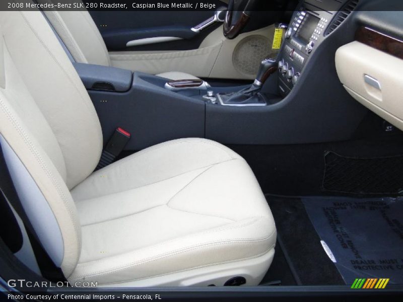 Caspian Blue Metallic / Beige 2008 Mercedes-Benz SLK 280 Roadster