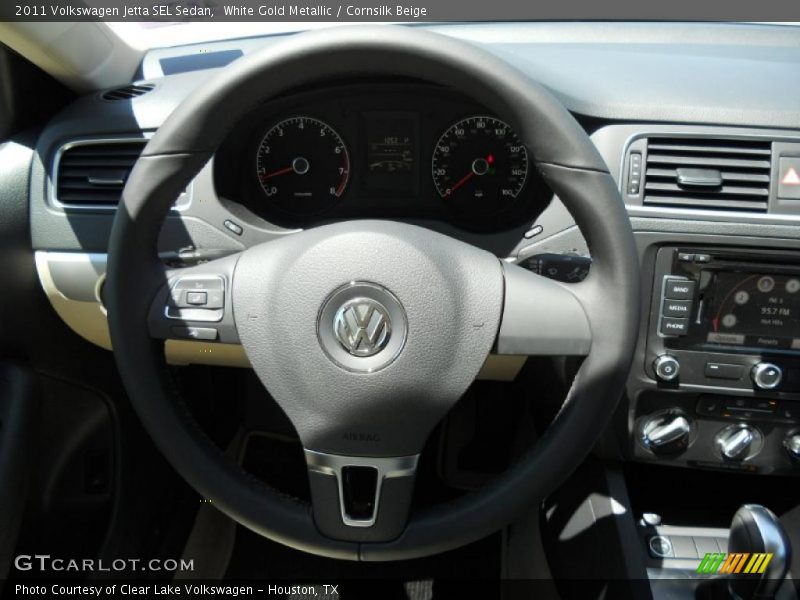 White Gold Metallic / Cornsilk Beige 2011 Volkswagen Jetta SEL Sedan