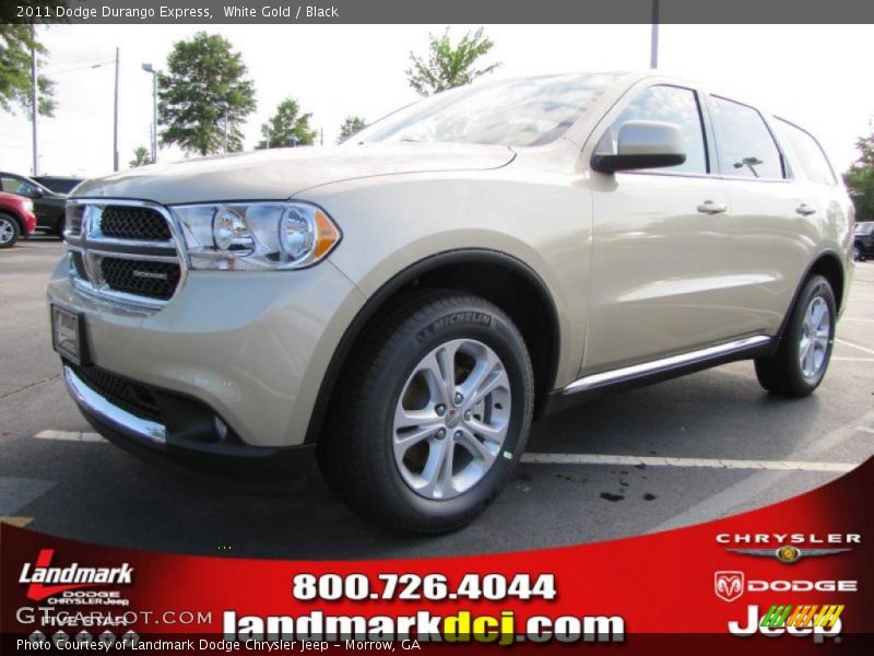 White Gold / Black 2011 Dodge Durango Express