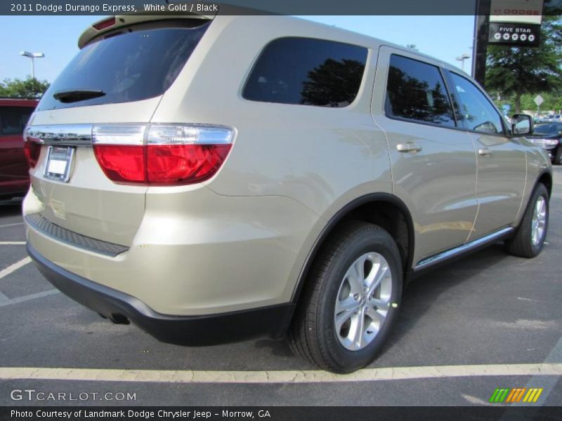 White Gold / Black 2011 Dodge Durango Express