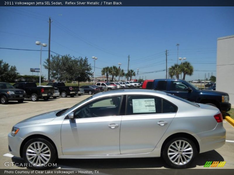 Reflex Silver Metallic / Titan Black 2011 Volkswagen Jetta SEL Sedan