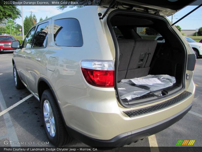 White Gold / Black 2011 Dodge Durango Express