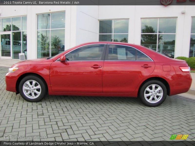 Barcelona Red Metallic / Ash 2011 Toyota Camry LE