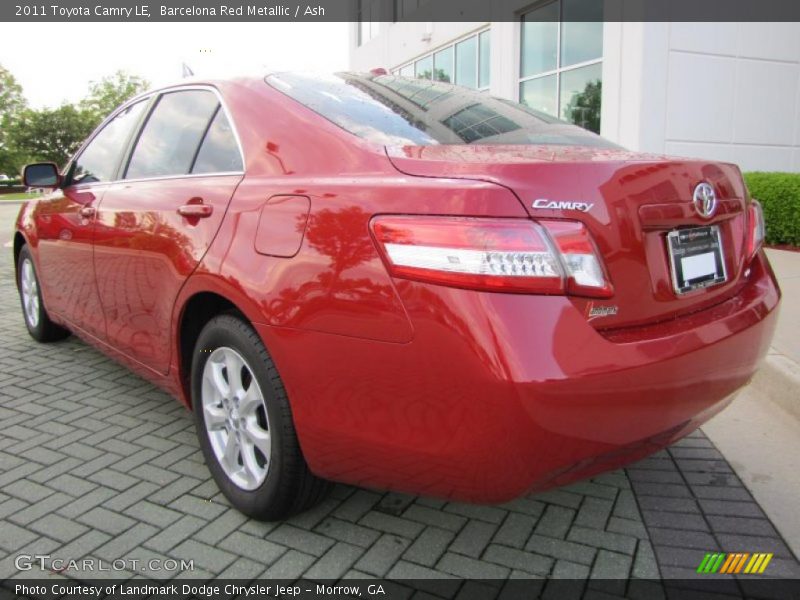 Barcelona Red Metallic / Ash 2011 Toyota Camry LE