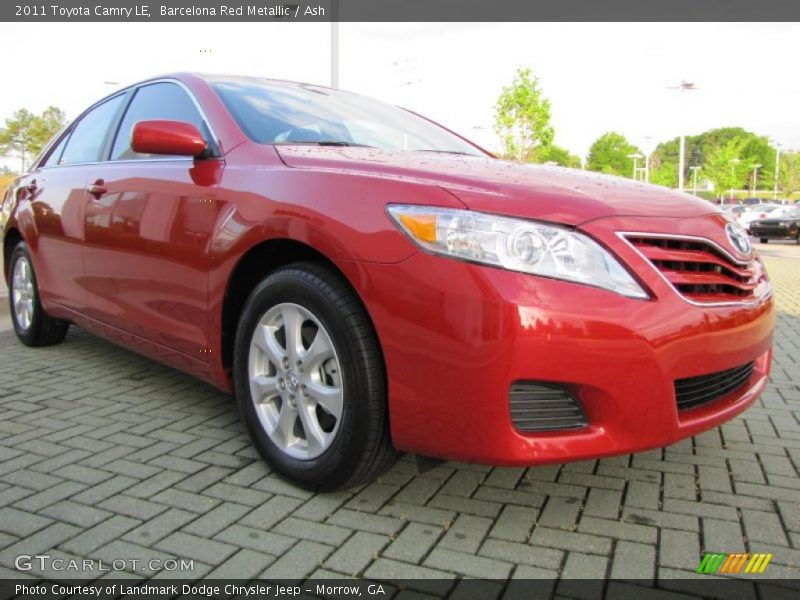 Barcelona Red Metallic / Ash 2011 Toyota Camry LE