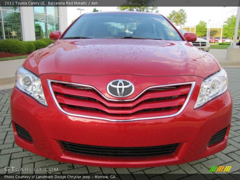 Barcelona Red Metallic / Ash 2011 Toyota Camry LE