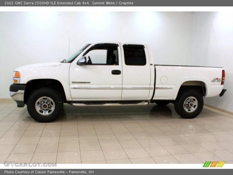Summit White / Graphite 2002 GMC Sierra 2500HD SLE Extended Cab 4x4