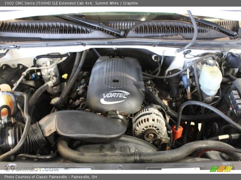 Summit White / Graphite 2002 GMC Sierra 2500HD SLE Extended Cab 4x4