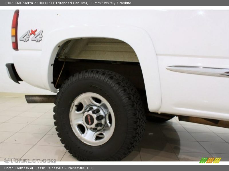 Summit White / Graphite 2002 GMC Sierra 2500HD SLE Extended Cab 4x4