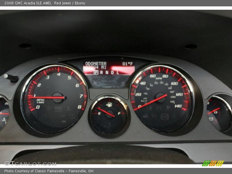 Red Jewel / Ebony 2008 GMC Acadia SLE AWD