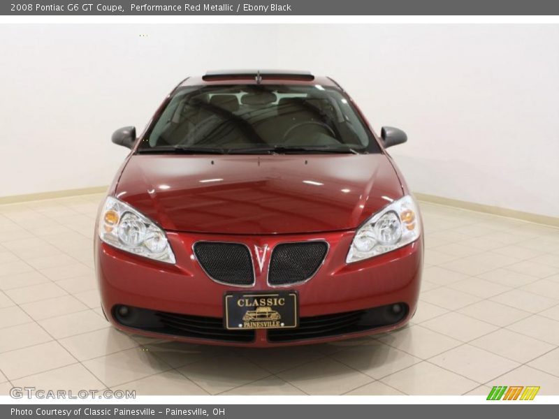 Performance Red Metallic / Ebony Black 2008 Pontiac G6 GT Coupe