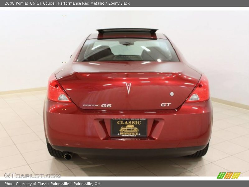 Performance Red Metallic / Ebony Black 2008 Pontiac G6 GT Coupe