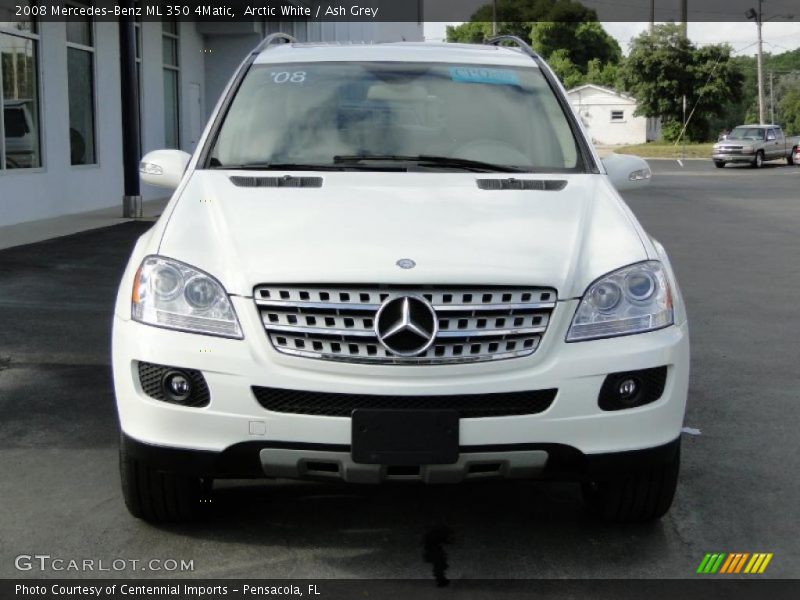 Arctic White / Ash Grey 2008 Mercedes-Benz ML 350 4Matic