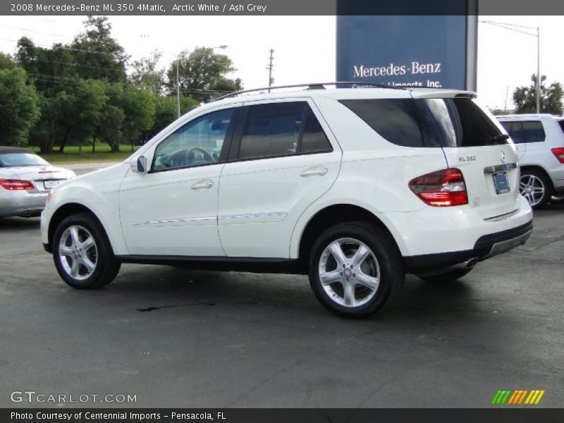 Arctic White / Ash Grey 2008 Mercedes-Benz ML 350 4Matic
