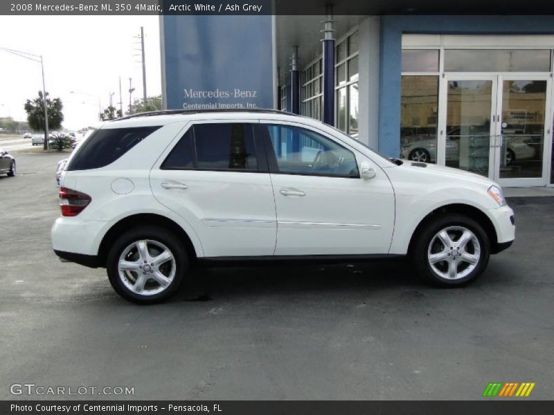 Arctic White / Ash Grey 2008 Mercedes-Benz ML 350 4Matic