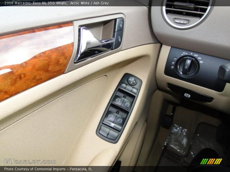Arctic White / Ash Grey 2008 Mercedes-Benz ML 350 4Matic