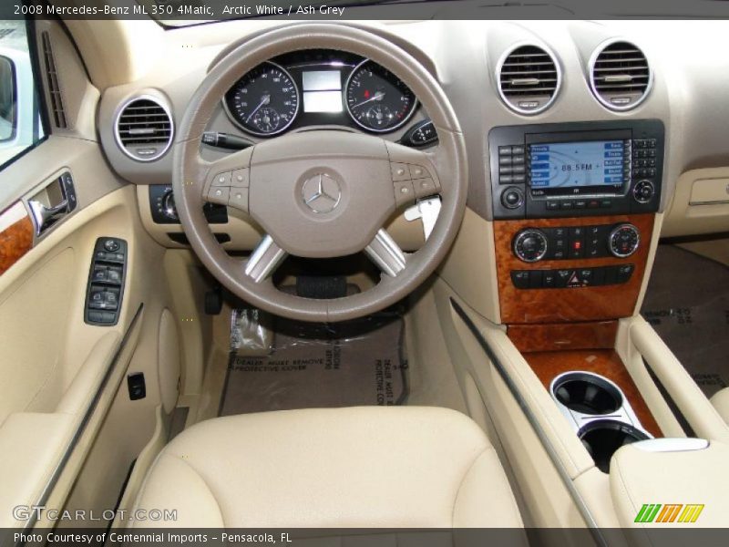 Arctic White / Ash Grey 2008 Mercedes-Benz ML 350 4Matic