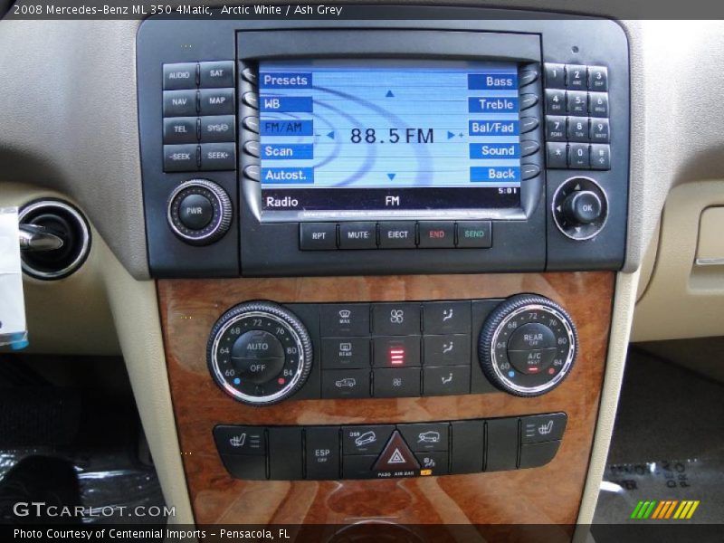 Arctic White / Ash Grey 2008 Mercedes-Benz ML 350 4Matic