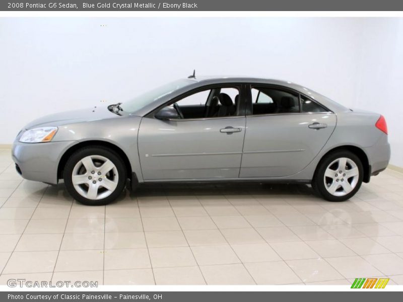 Blue Gold Crystal Metallic / Ebony Black 2008 Pontiac G6 Sedan