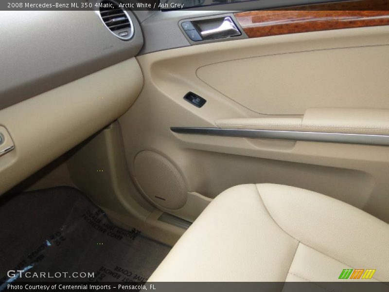 Arctic White / Ash Grey 2008 Mercedes-Benz ML 350 4Matic
