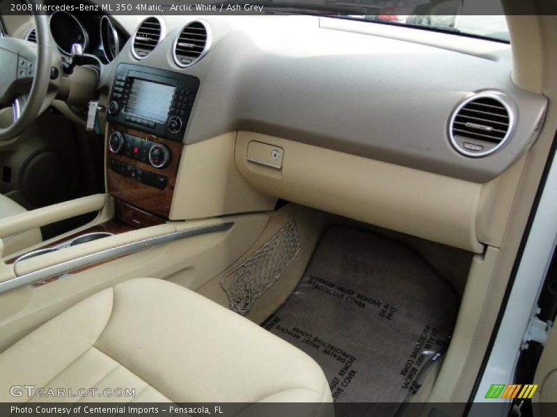 Arctic White / Ash Grey 2008 Mercedes-Benz ML 350 4Matic