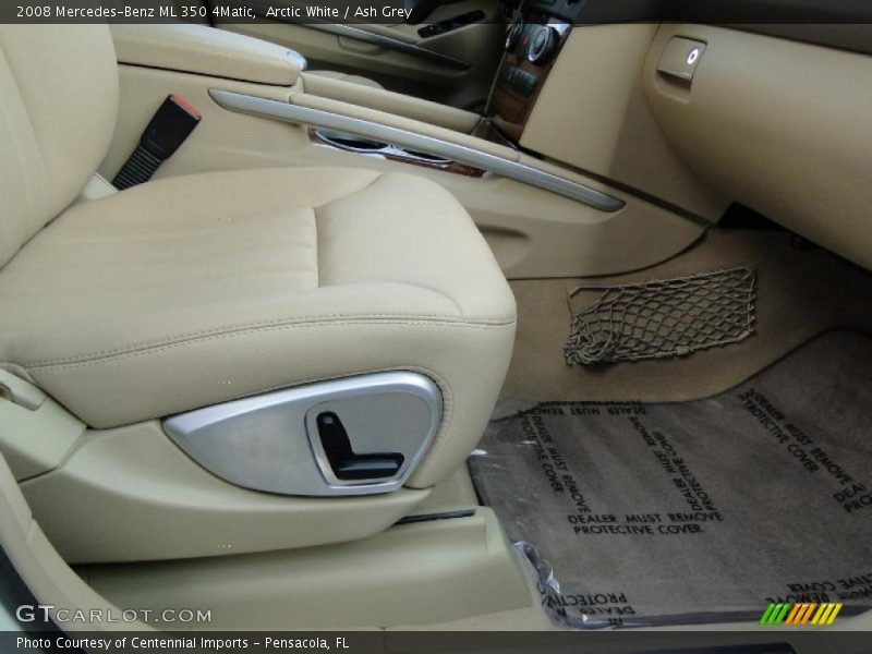 Arctic White / Ash Grey 2008 Mercedes-Benz ML 350 4Matic