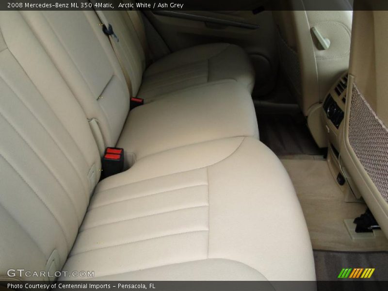 Arctic White / Ash Grey 2008 Mercedes-Benz ML 350 4Matic