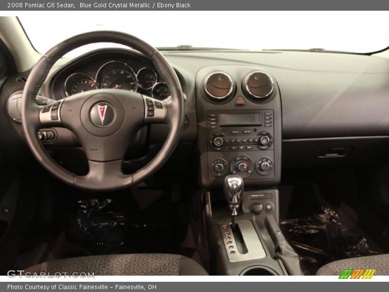 Blue Gold Crystal Metallic / Ebony Black 2008 Pontiac G6 Sedan