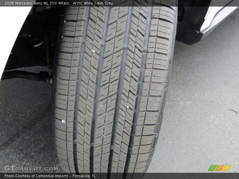 Arctic White / Ash Grey 2008 Mercedes-Benz ML 350 4Matic
