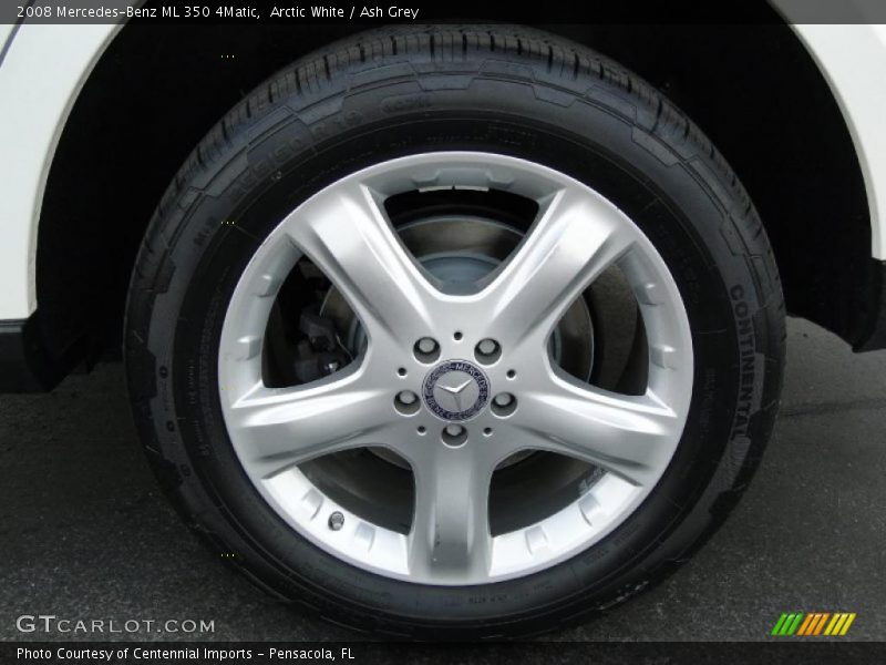 Arctic White / Ash Grey 2008 Mercedes-Benz ML 350 4Matic