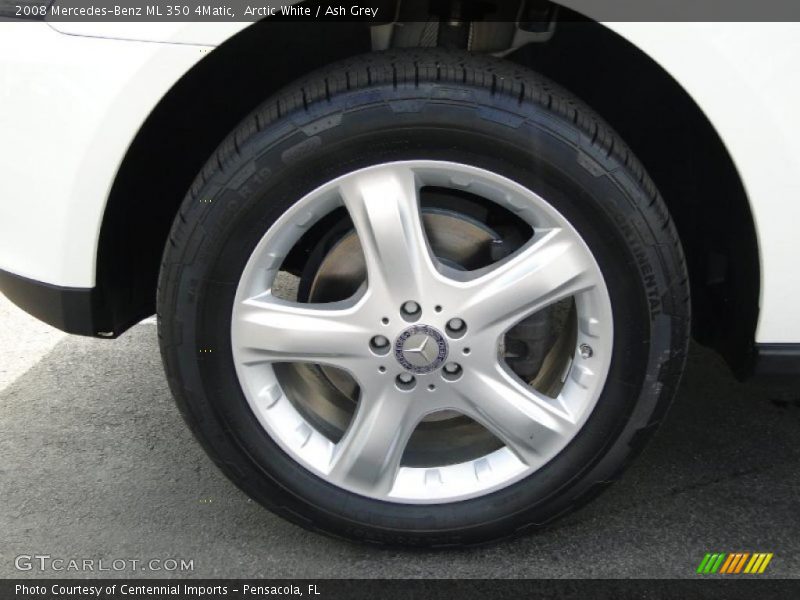 Arctic White / Ash Grey 2008 Mercedes-Benz ML 350 4Matic
