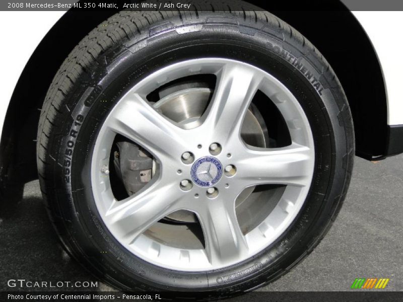 Arctic White / Ash Grey 2008 Mercedes-Benz ML 350 4Matic