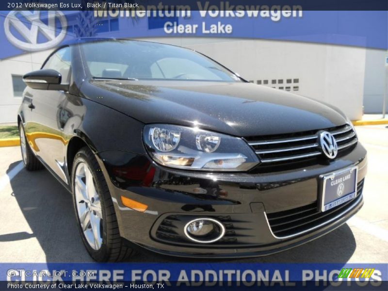 Black / Titan Black 2012 Volkswagen Eos Lux