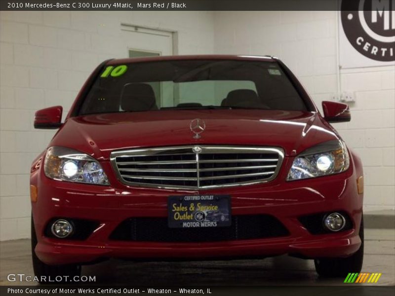 Mars Red / Black 2010 Mercedes-Benz C 300 Luxury 4Matic