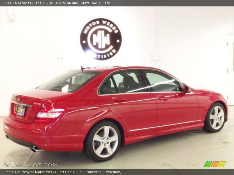 Mars Red / Black 2010 Mercedes-Benz C 300 Luxury 4Matic