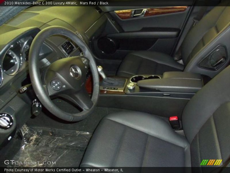 Mars Red / Black 2010 Mercedes-Benz C 300 Luxury 4Matic