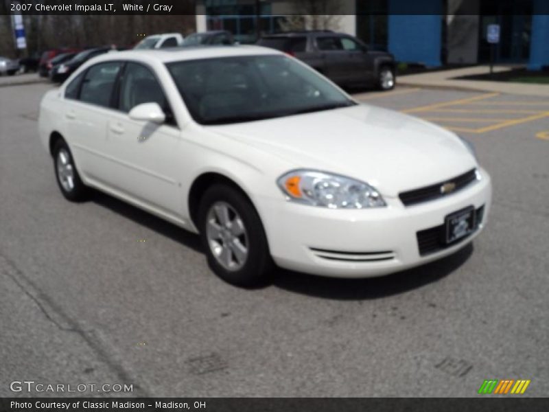 White / Gray 2007 Chevrolet Impala LT
