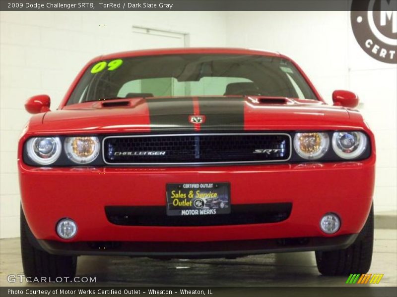 TorRed / Dark Slate Gray 2009 Dodge Challenger SRT8