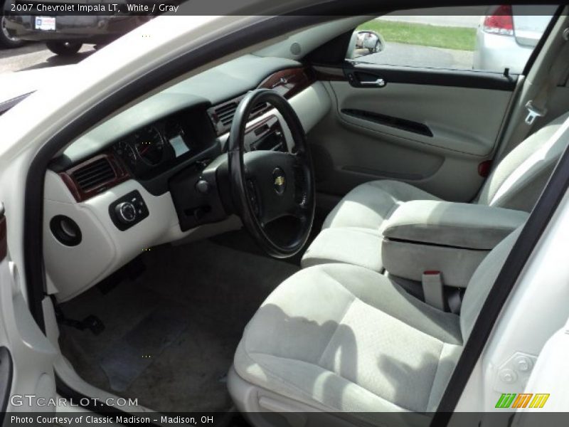 White / Gray 2007 Chevrolet Impala LT
