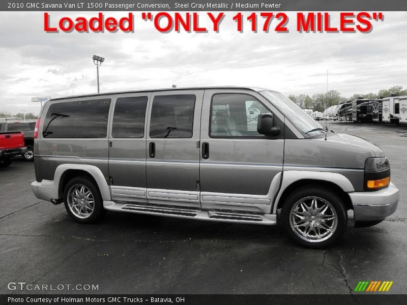 Steel Gray Metallic / Medium Pewter 2010 GMC Savana Van LT 1500 Passenger Conversion