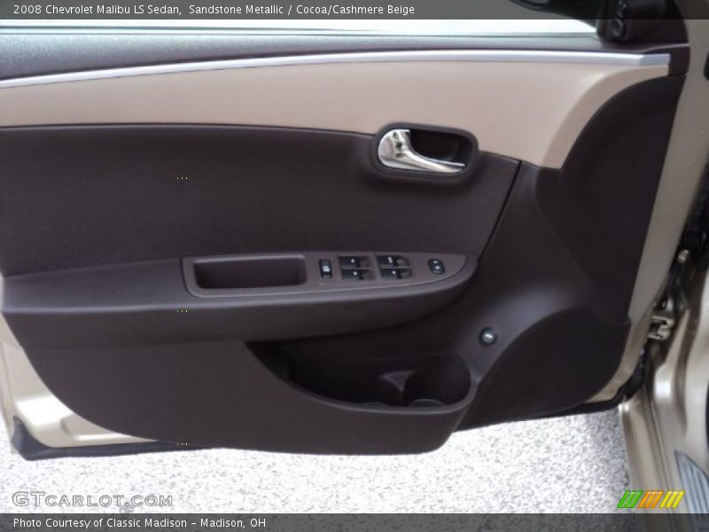 Sandstone Metallic / Cocoa/Cashmere Beige 2008 Chevrolet Malibu LS Sedan