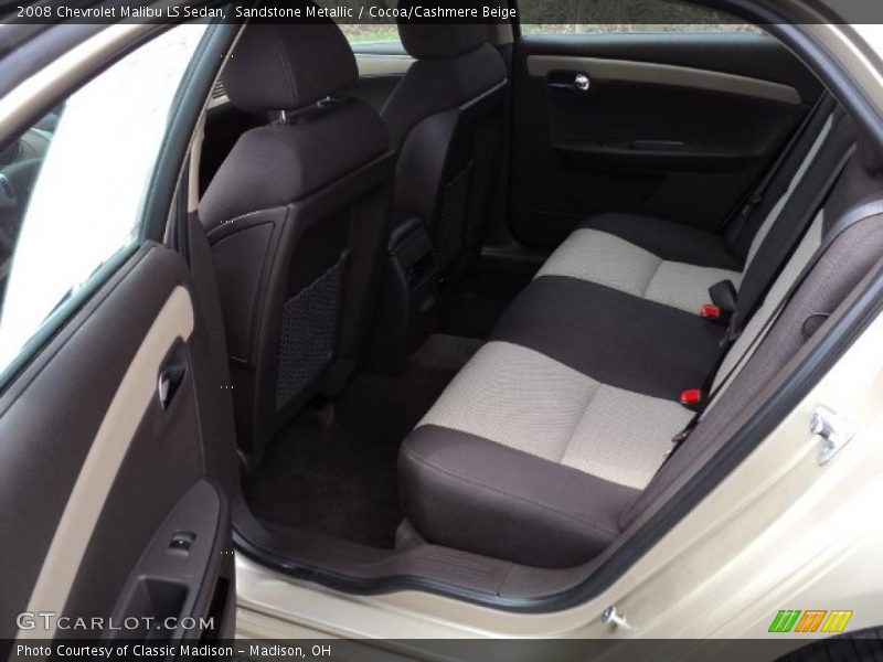Sandstone Metallic / Cocoa/Cashmere Beige 2008 Chevrolet Malibu LS Sedan
