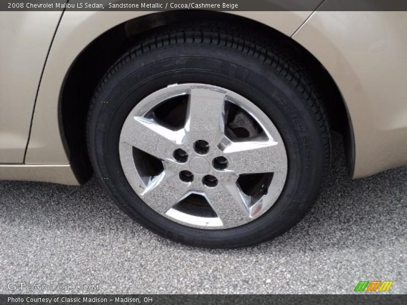 Sandstone Metallic / Cocoa/Cashmere Beige 2008 Chevrolet Malibu LS Sedan