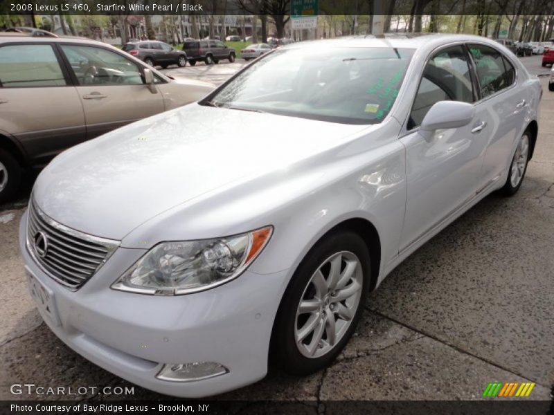 Starfire White Pearl / Black 2008 Lexus LS 460